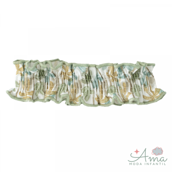 Turbante verde bebé - Colección Céltico Calamaro Baby