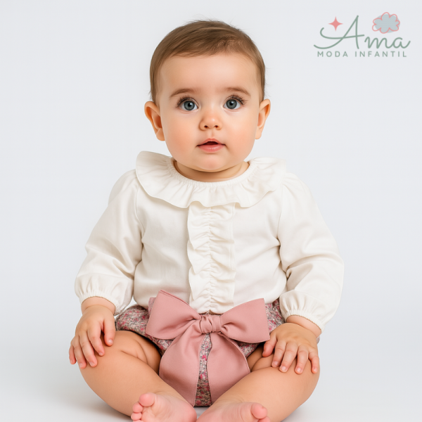 Conjunto camisa volantes braga - Colección Danza Juliana