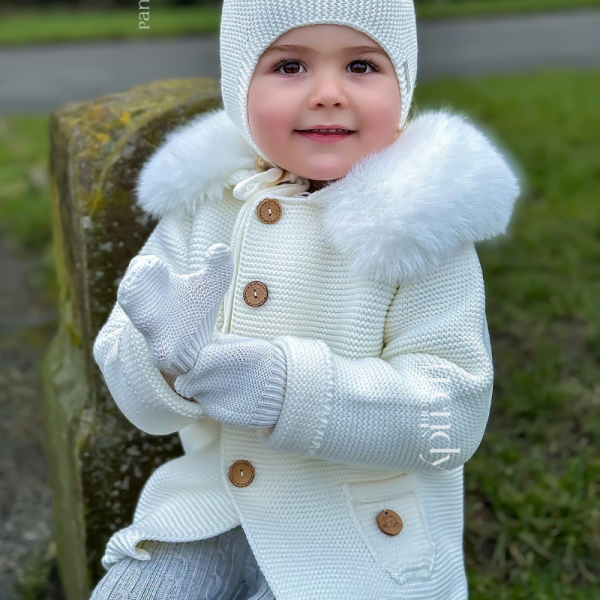 Trenka Luxury pelo sintético marfil - Pangasa Baby
