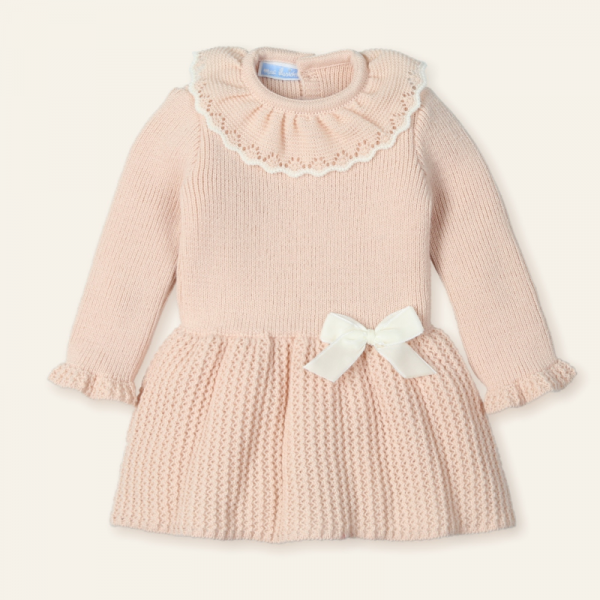 Vestido punto con cuello volante SUEÑO EMPOLVADO - Mac Ilusión