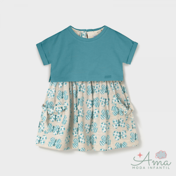 Vestido 2 piezas bebé niña Mayoral