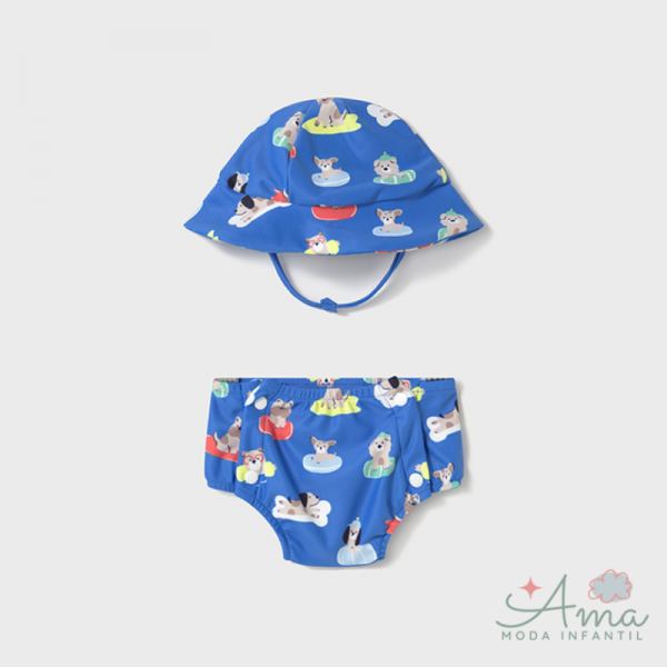 Conjunto baño gorro bebé niño Mayoral